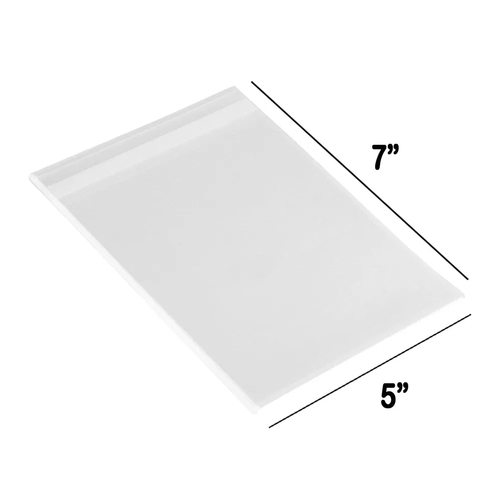 100 Clear Poly Bags 3MIL 7"x5" Reclosable Heavy Duty Plastic Small Zipper Baggie