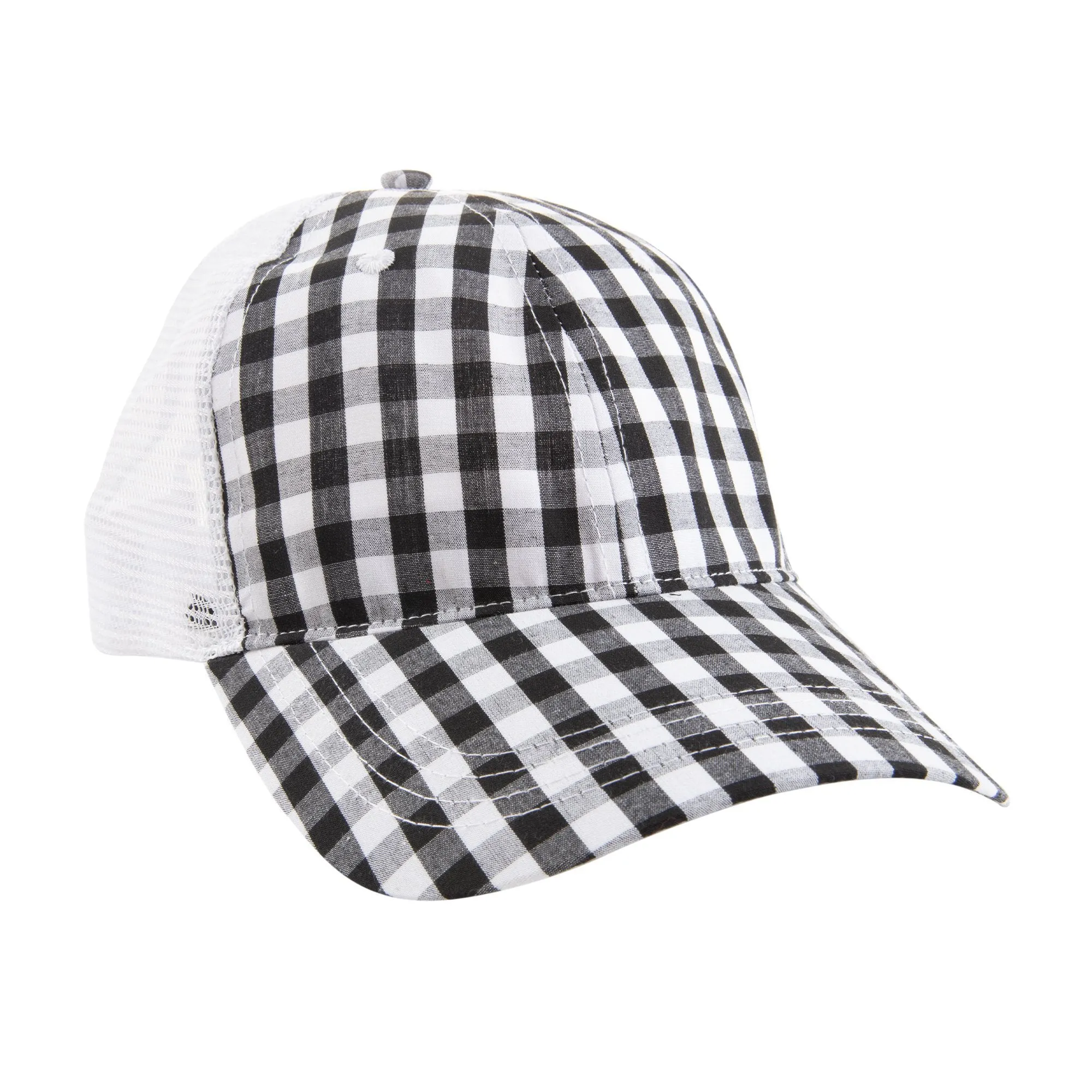 Gingham Trucker Hat